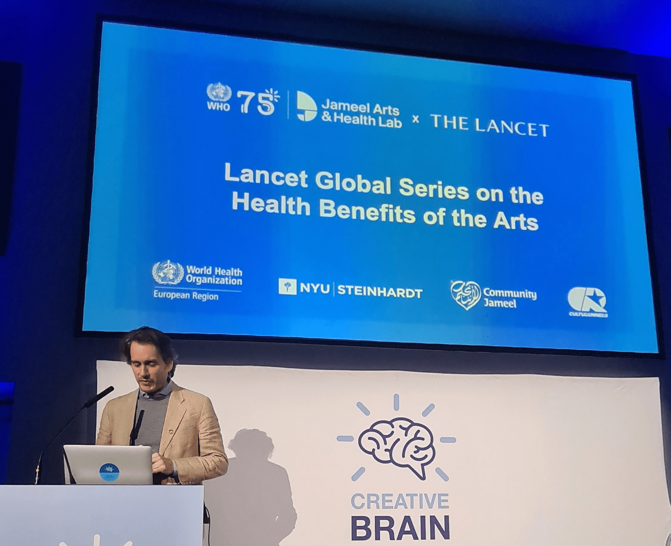 WHO Lancet Global Series on the Health Benefit of the Arts at the Creative Brain Week, Trinity College, Dublin